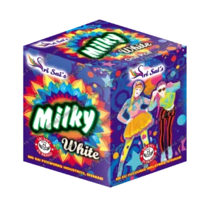 milky white